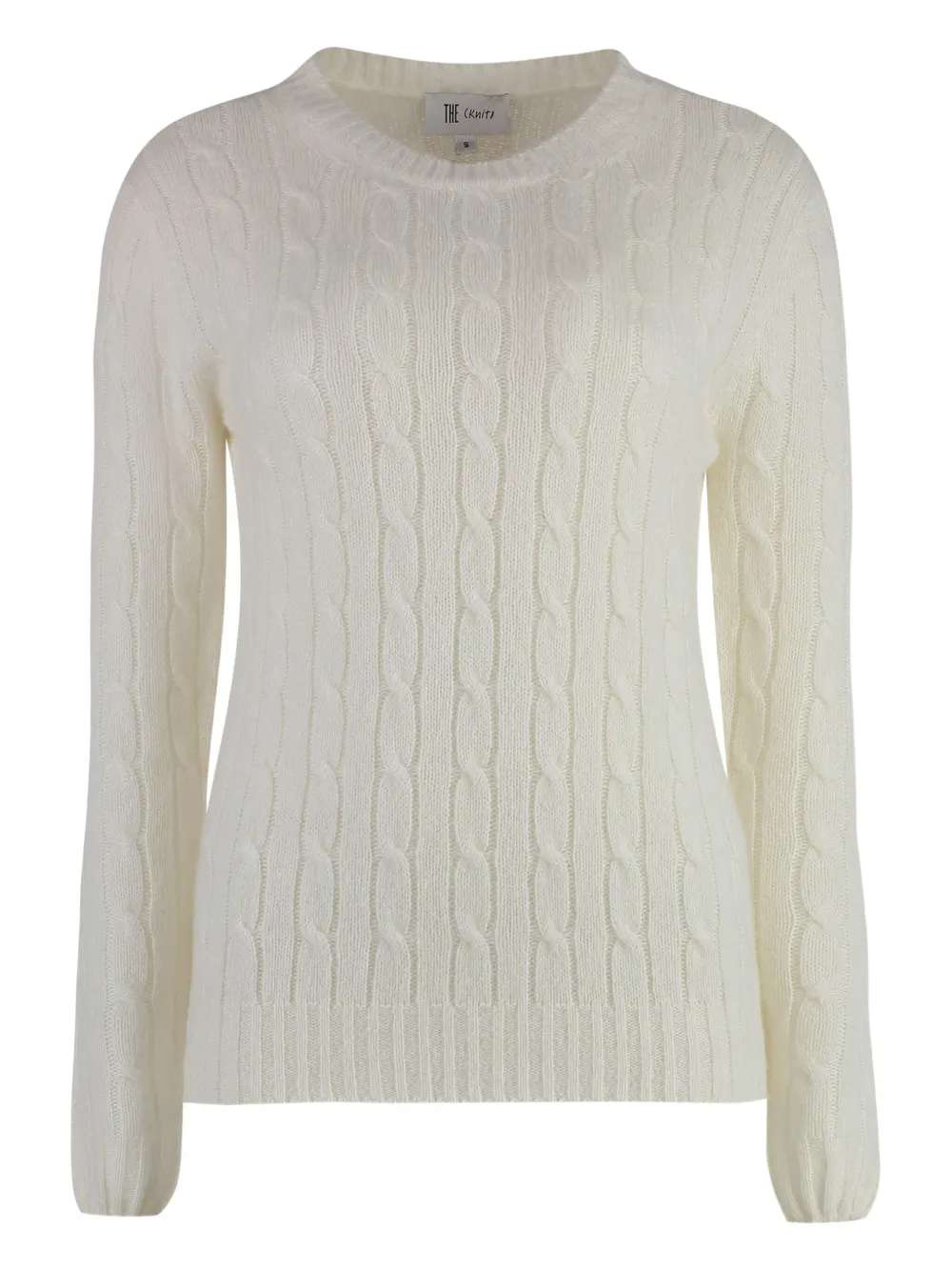 cable-knit sweater