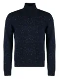 THE (Alphabet) turtleneck speckled cashmere sweater - Blue