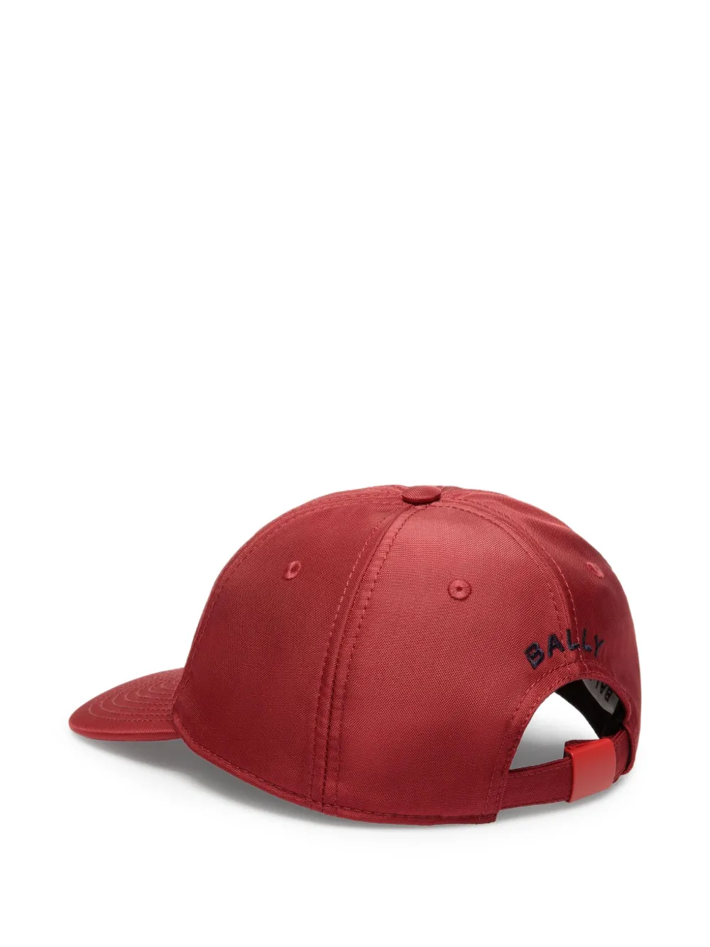 Bally Honkbalpet met geborduurd wapenschild Rood