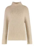 THE (Alphabet) turtleneck cashmere sweater - Neutrals