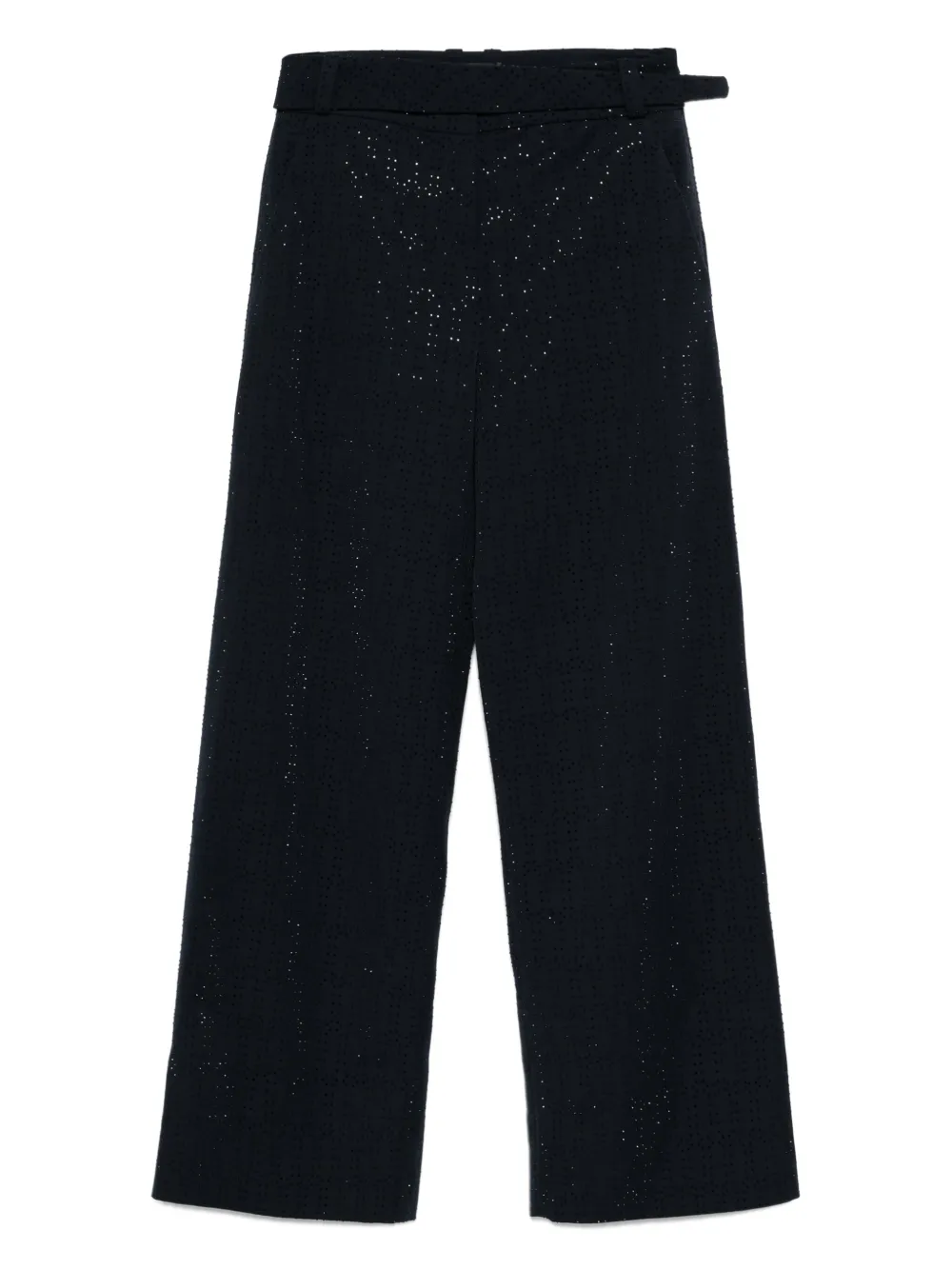 rhinestone-embellished trousers