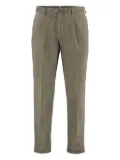 THE (Alphabet) pleated-detail trousers - Green