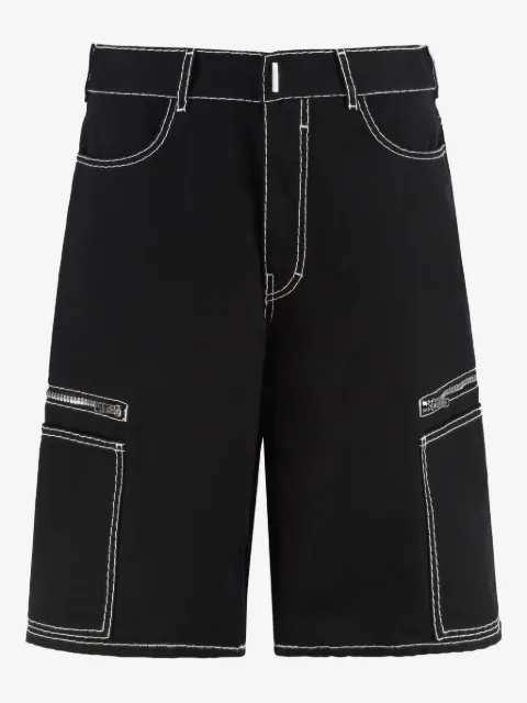 Givenchy contrast-stitching shorts