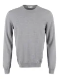 THE (Alphabet) crew-neck wool sweater - Grey