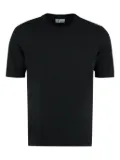 THE (Alphabet) short-sleeve cotton T-shirt - Black