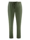 Canali drawstring wool-blend regular trousers - Green