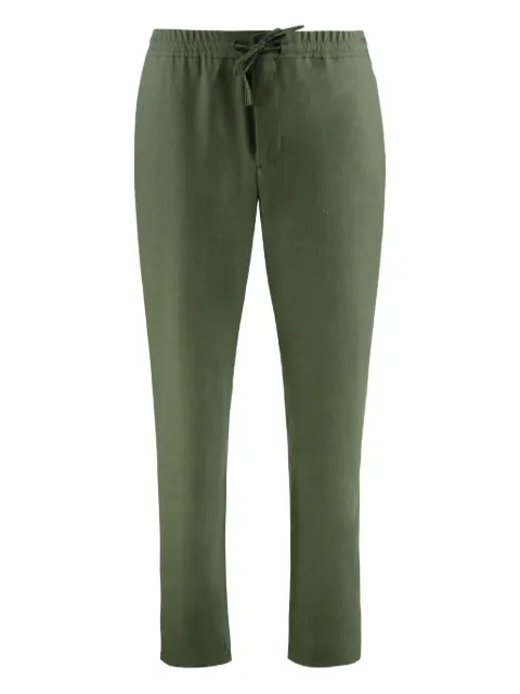 Canali drawstring wool-blend regular trousers