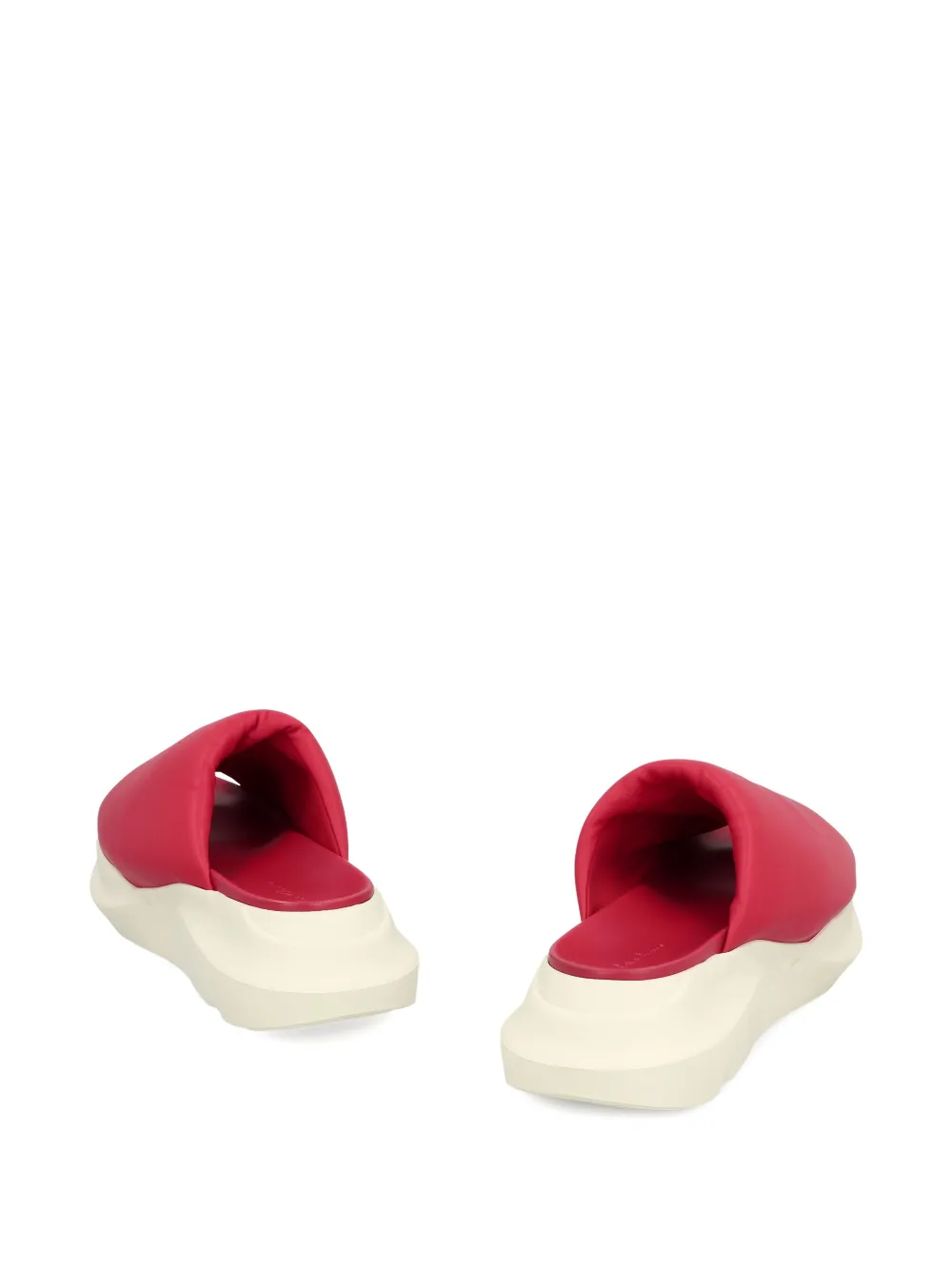 Rick Owens Geth puffer slides Red