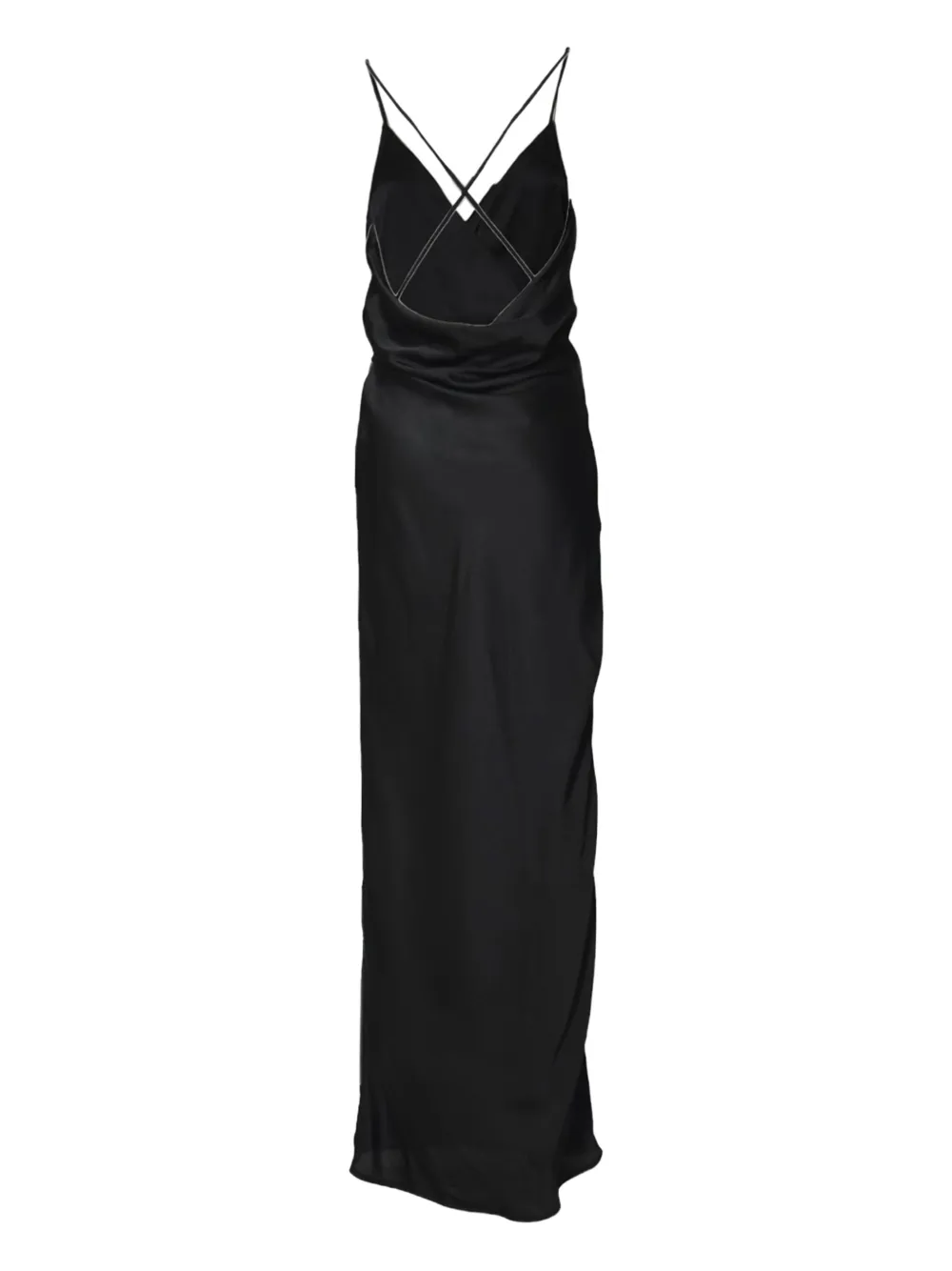 Nineminutes V-neck slip dress - Zwart