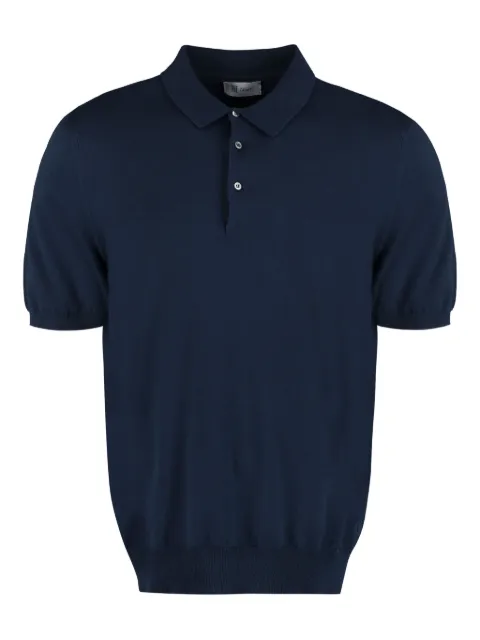 THE (Alphabet) fine-knit polo shirt