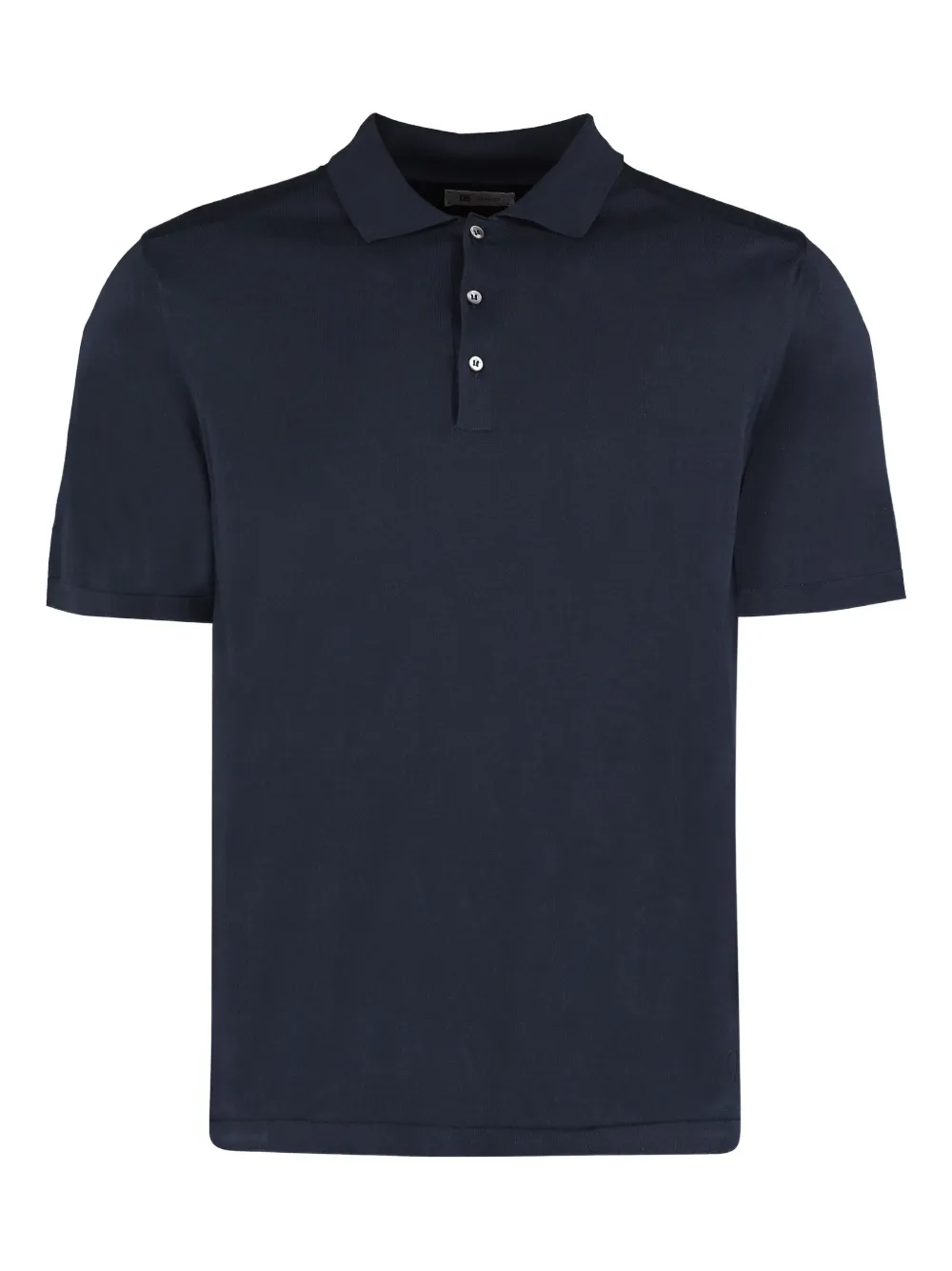 THE (Alphabet) knitted polo shirt | Blue | Image 1