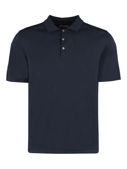 THE (Alphabet) knitted polo shirt