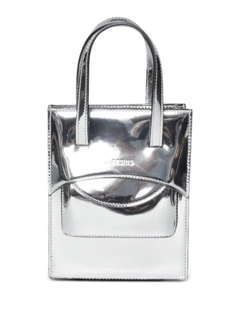 HIDESINS metallic-effect leather tote bag