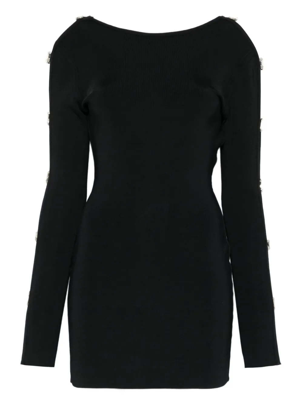 David Koma cut-out long-sleeve mini dress | Black | Image 1