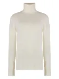 THE (Alphabet) cashmere turtleneck sweater - White