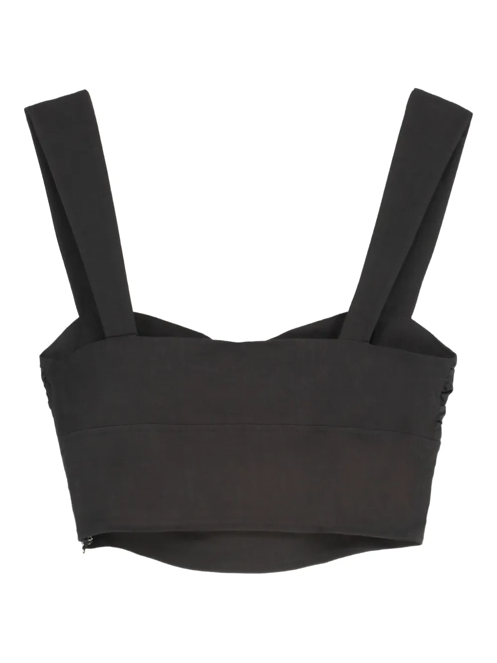 PINKO Gesmockte top met knoopdetail Zwart