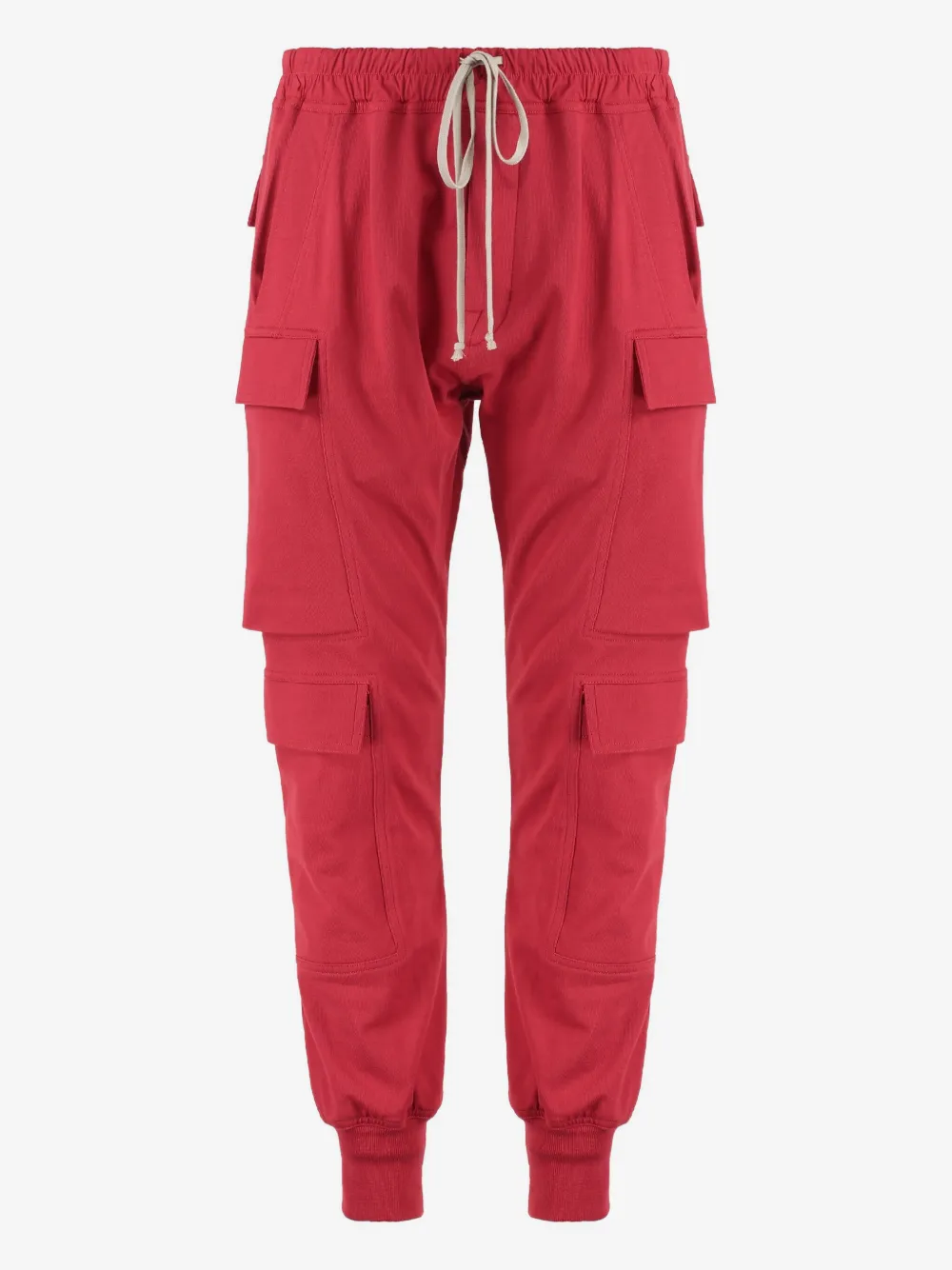 Rick Owens 카고 포켓 드로스트링 팬츠 | 레드 | Image 1