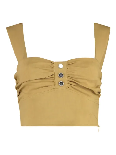 PINKO top fruncido con detalle de botones