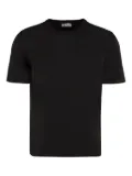 THE (Alphabet) cotton knit T-shirt - Black
