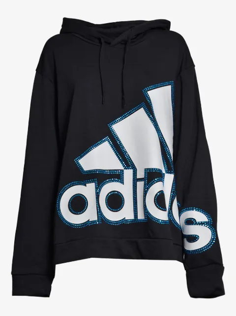 Caban Romantic x Adidas logo-print hoodie