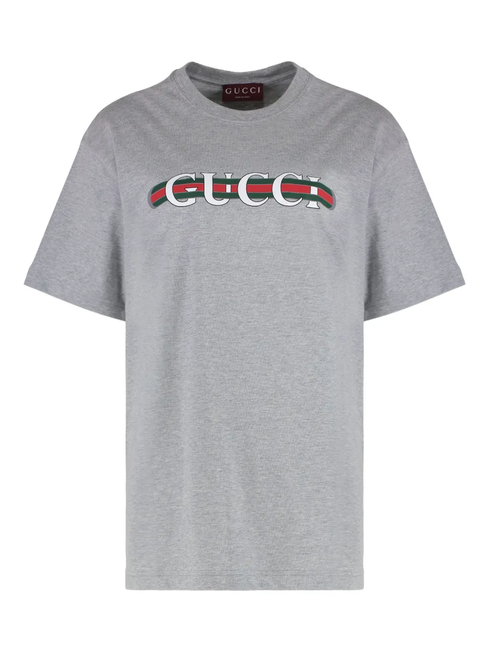 Gucci crew-neck logo T-shirt Grijs