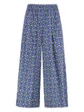Weekend Max Mara geometric-print cropped trousers - Blue