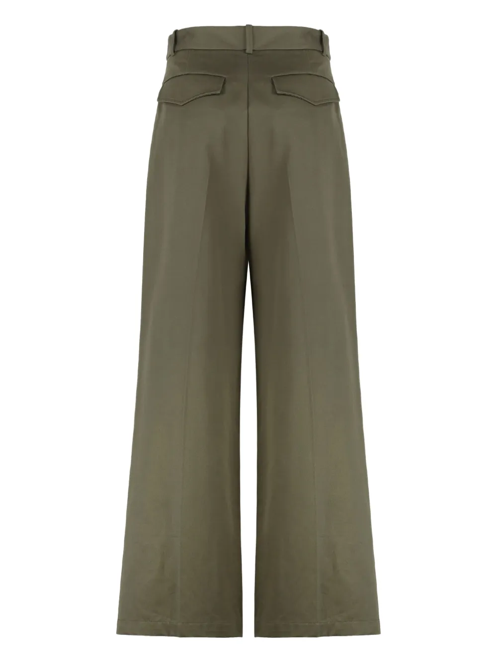 Nili Lotan Broek met wijde pijpen Groen
