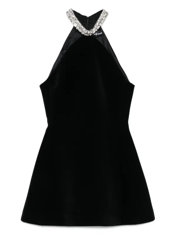 knee length dresses for ladies David Koma Crystal Embellished Mini Dress – Runway Catalog main image 1