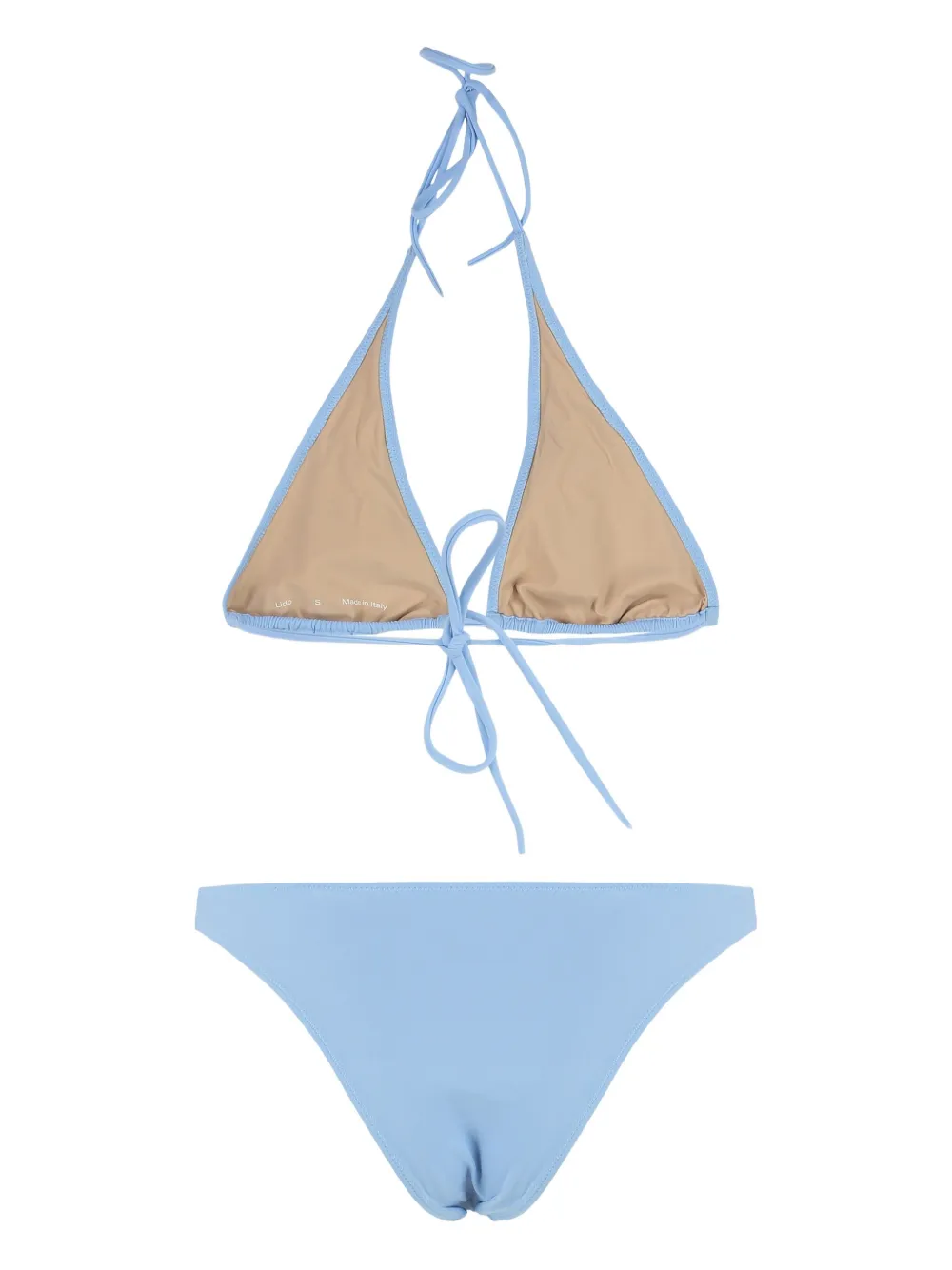 LIDO Cinquantacinque triangel bikini met halternek Blauw