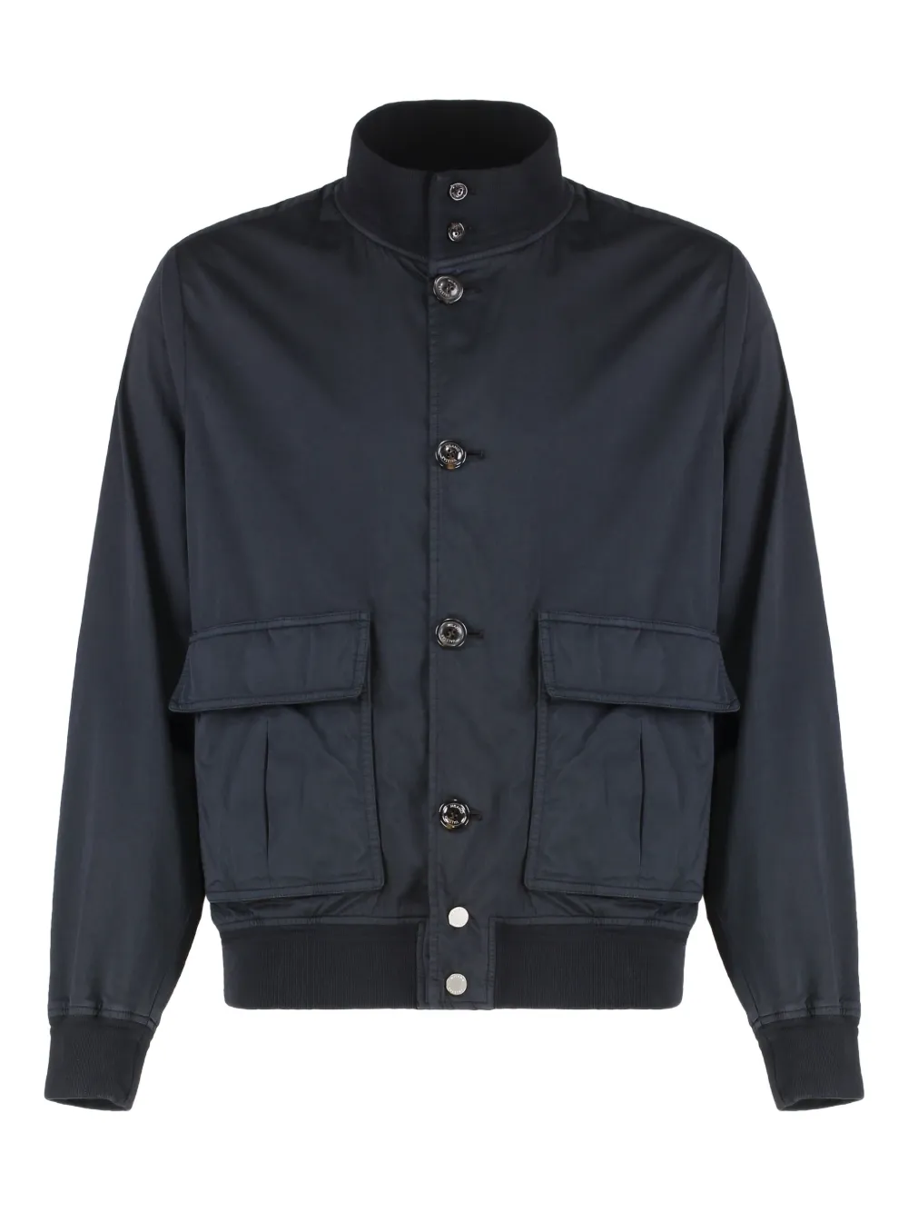 Valstar Ongevoerd bomberjack met zakdetail Blauw