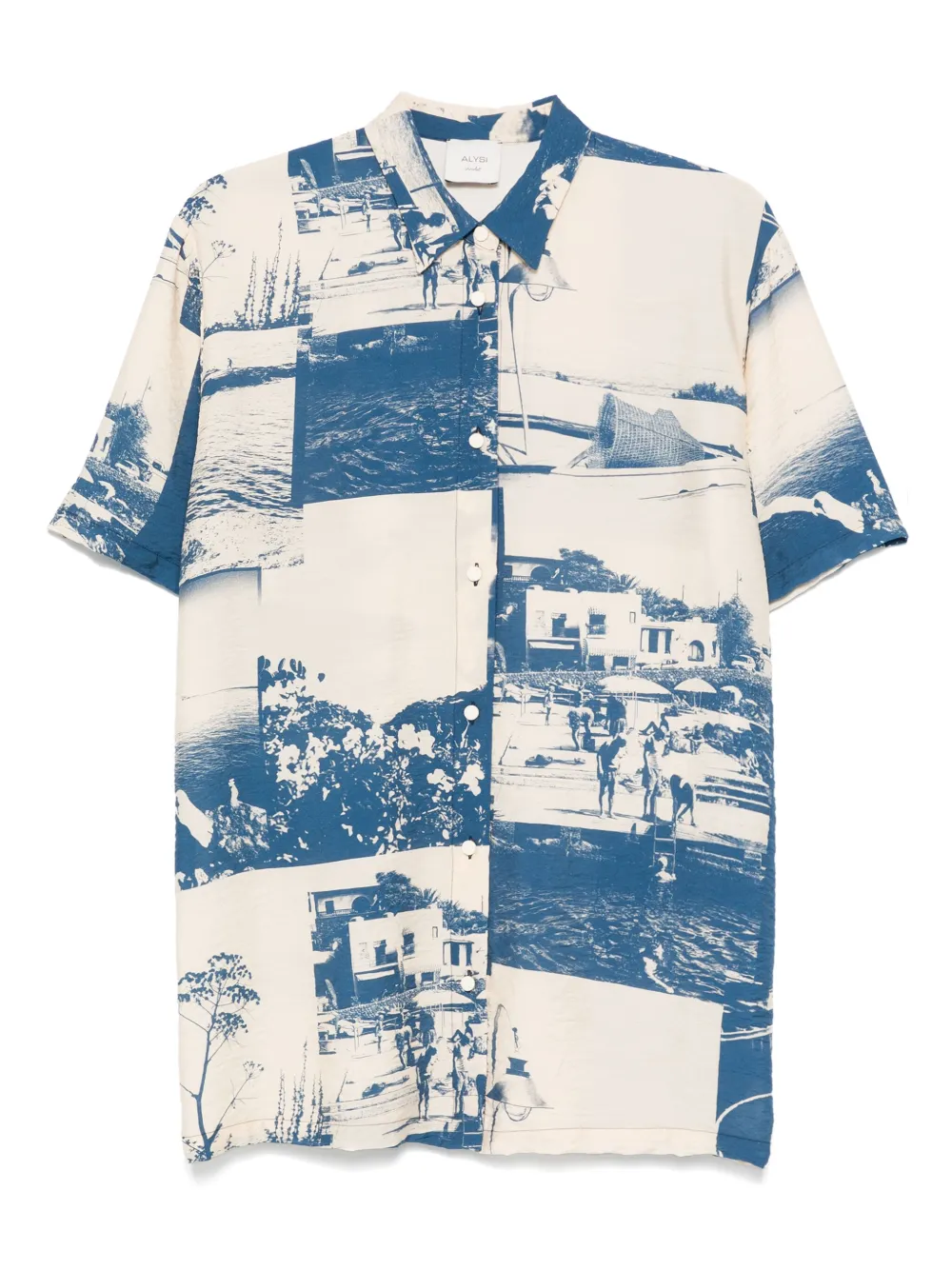 Alysi graphic-print shirt Beige