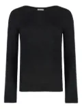 THE (Alphabet) long-sleeves top - Black