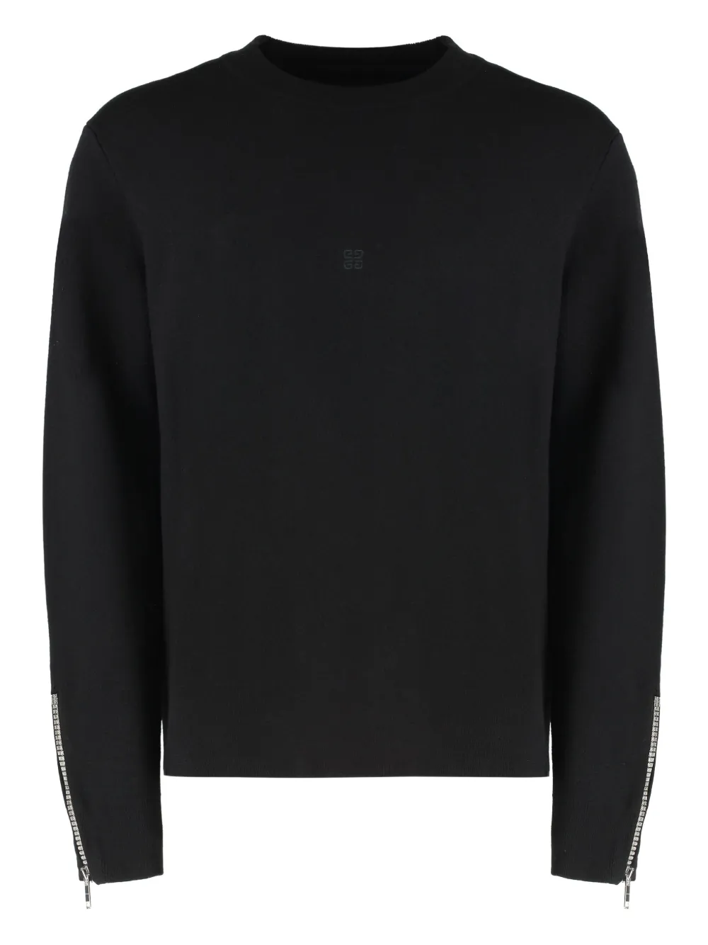 Givenchy zip-cuff wool sweater Zwart