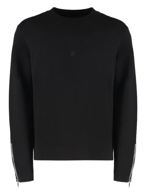 Givenchy Suéter de lã com zíper nos punhos