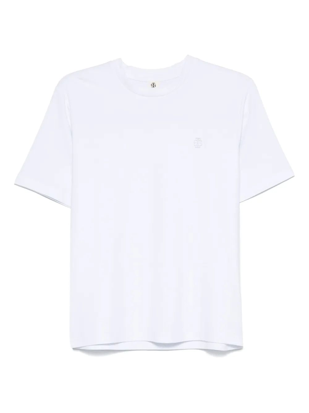 logo-embroidered T-shirt