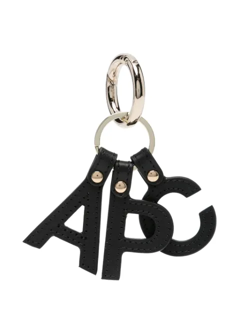 A.P.C. logo-lettering keyring 