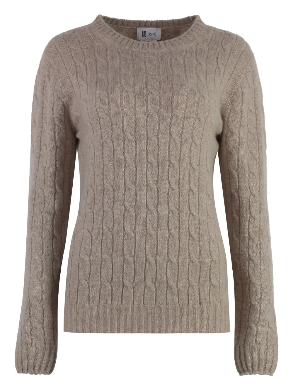 THE (Alphabet) cable-knit sweater | Neutrals | Image 1
