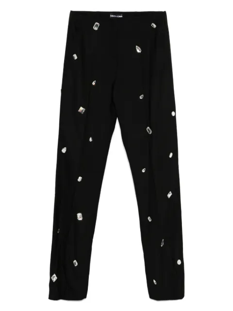 David Koma crystal-embellished trousers