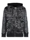 Givenchy embroidered full-zip hoodie - Black