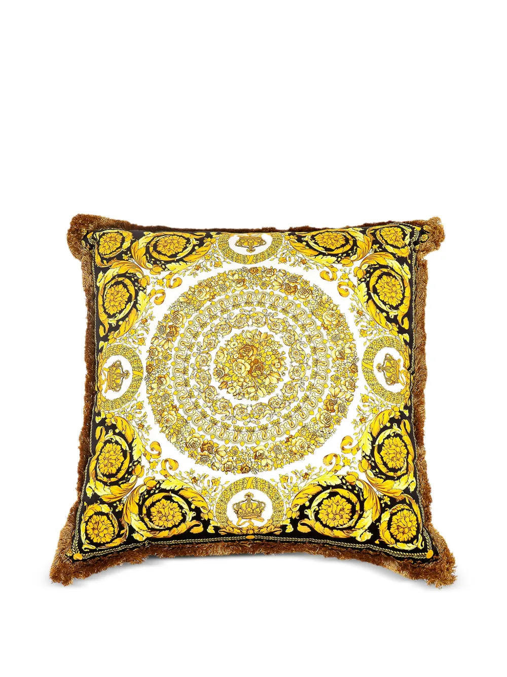 Versace Home baroque-medusa cushion (60cm x 60cm) | Yellow | Image 1