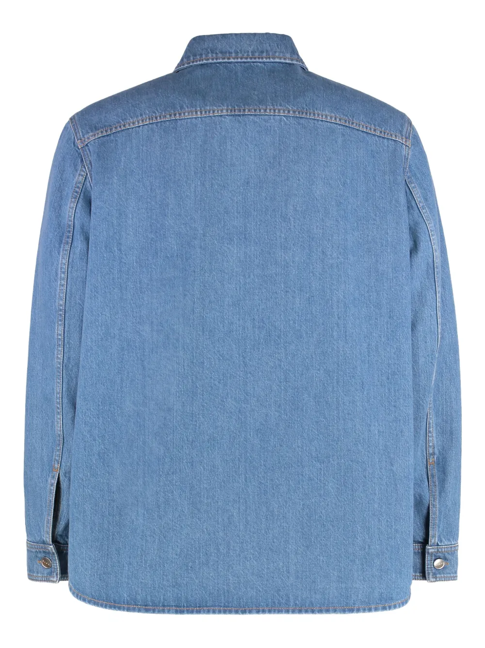 Gucci Denim overhemd met opgestikte zakken Blauw