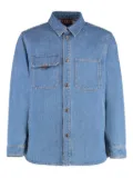 Gucci patch-pockets denim shirt - Blue