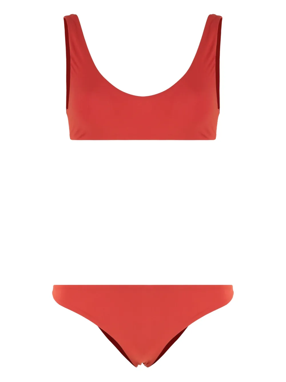 LIDO Ottantauno tie-back bandeau bikini Rood