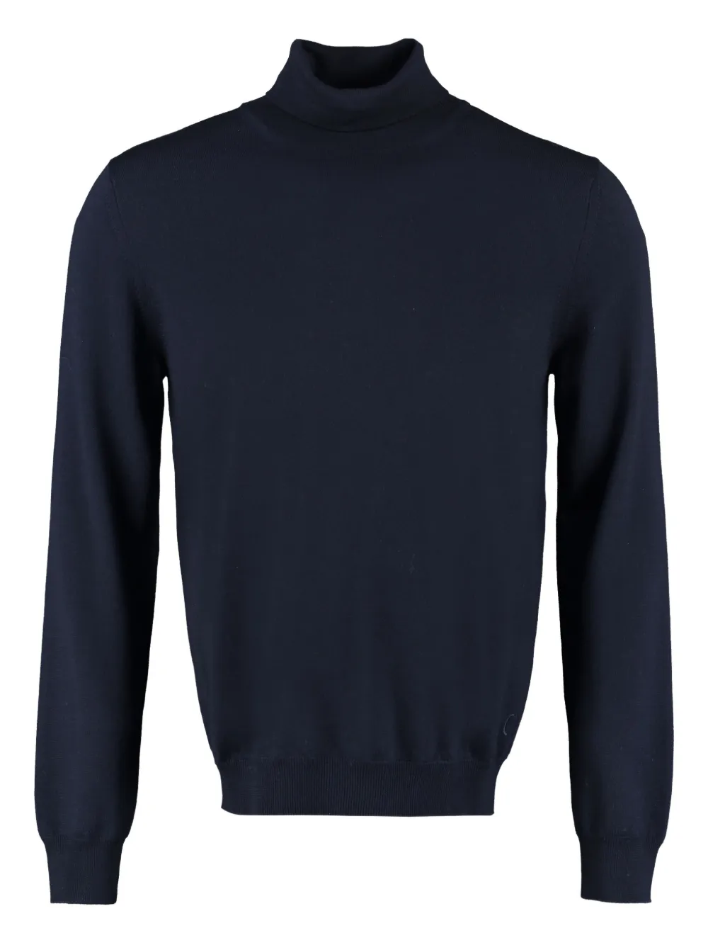 THE (Alphabet) turtleneck wool sweater Blauw