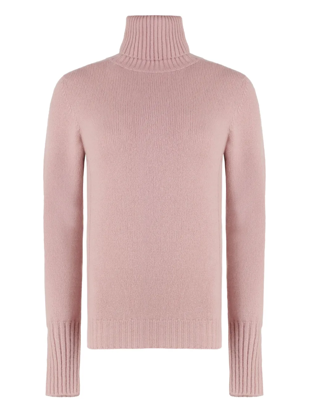 THE (Alphabet) turtleneck cashmere jumper | Pink | Image 1