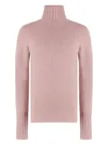 THE (Alphabet) turtleneck cashmere jumper - Pink