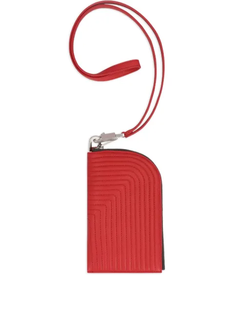 Rick Owens neck leather wallet