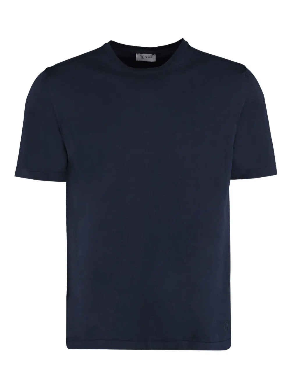 THE (Alphabet) knit cotton T-shirt | Blue | Image 1