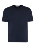 THE (Alphabet) knit cotton T-shirt - Blue