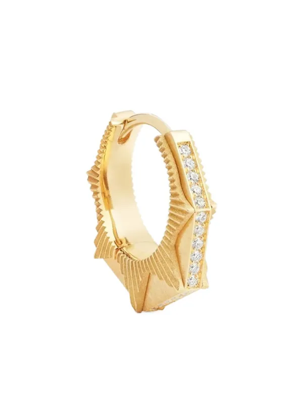 Marie Lichtenberg 18K Yellow Gold NYC Diamond Earrings